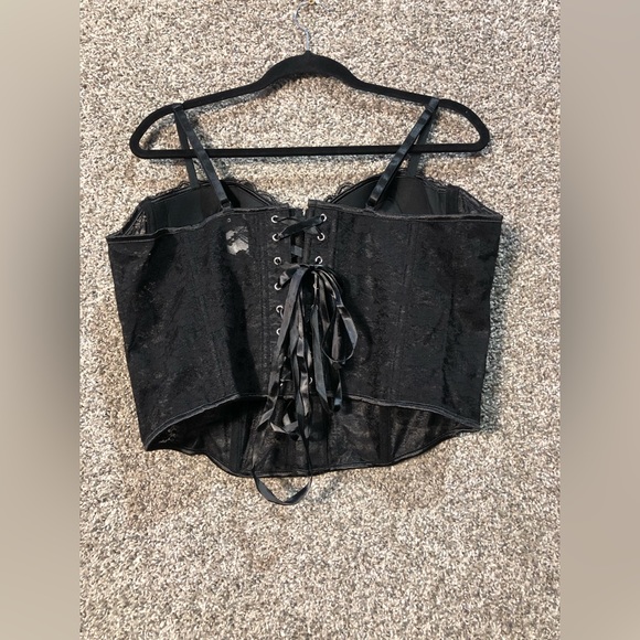 New in package SOLY HUX Plus Size Floral Lace up Overbust Corset Size 2XL - Picture 6 of 8